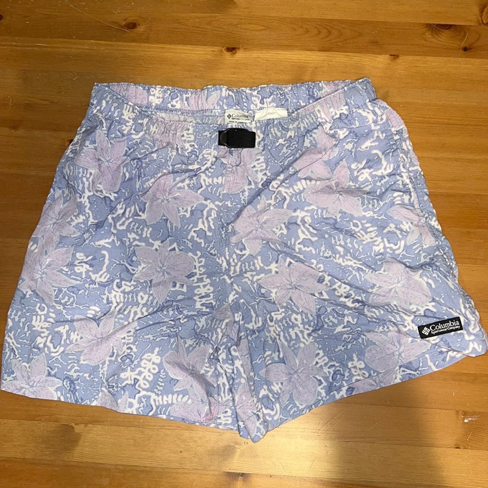 Columbia quick dry flowered athletic shorts